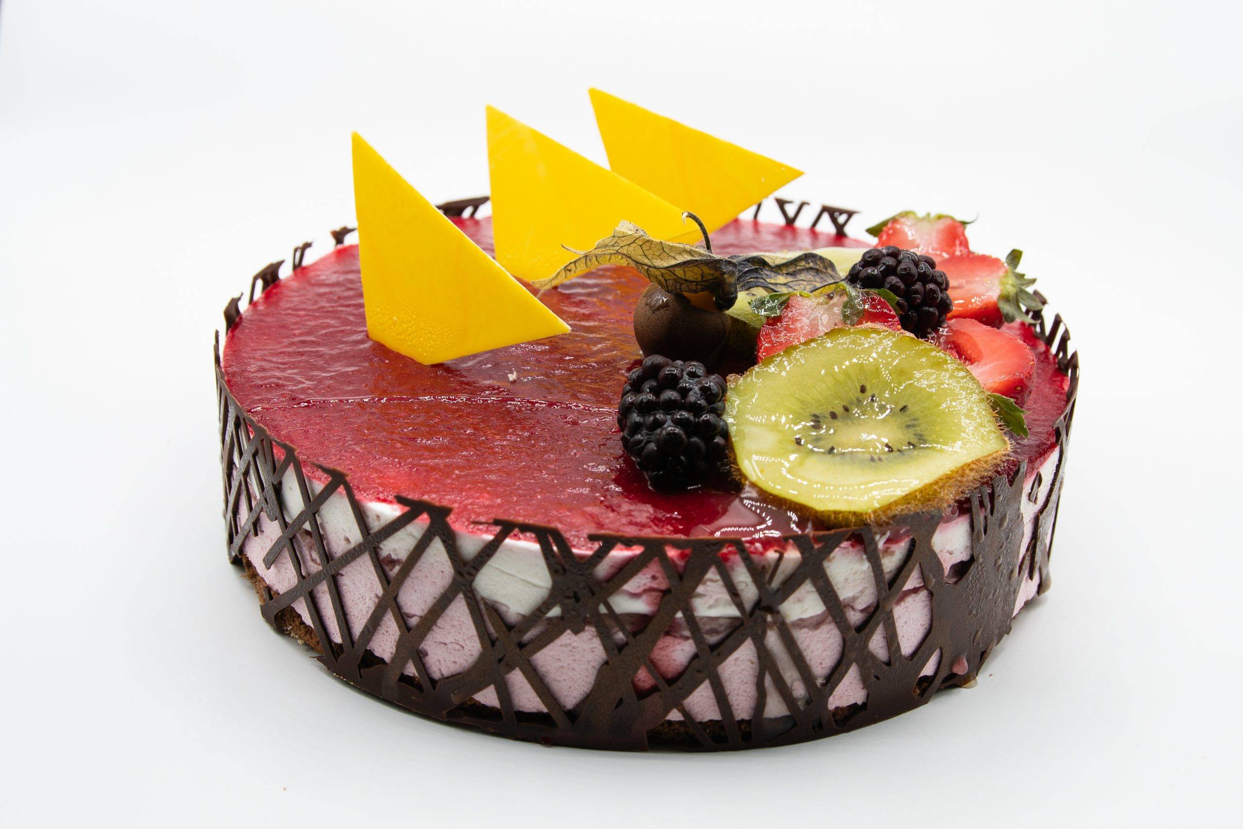 Tarta de Frambuesa y Chocolate Blanco